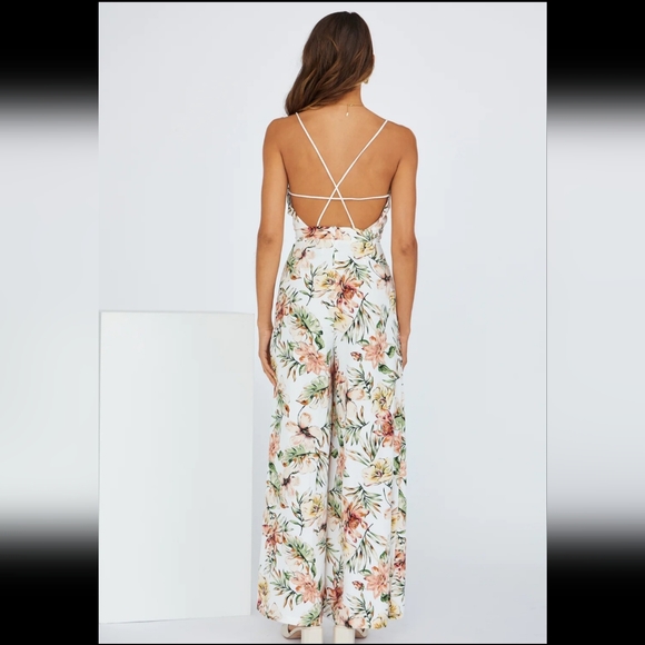 Hello Molly - Want You More Floral Jumpsuit/Size 8AU - Picture 5 of 6